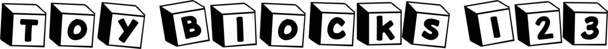 K26 Toy Blocks 123 Font 1