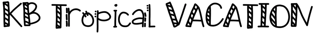 KB Tropical Vacation Font 1