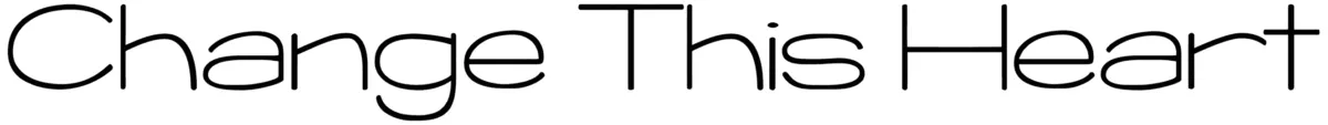 KG Change This Heart Font 1