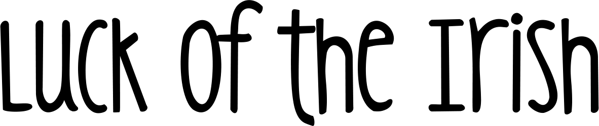 KG Luck of the Irish Font 1