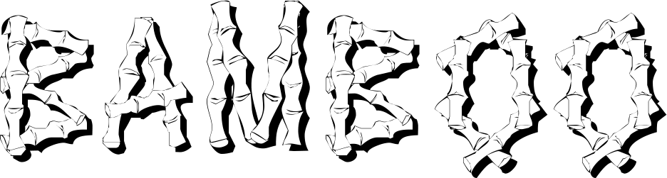 KR Bamboo Font 1