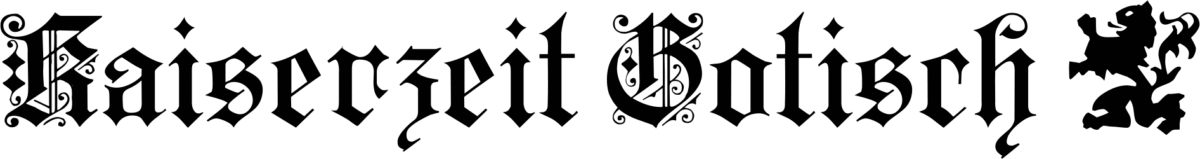 Kaiserzeit Gotisch Font 1