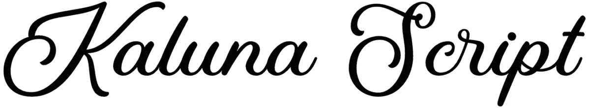 Kaluna Script Font 1