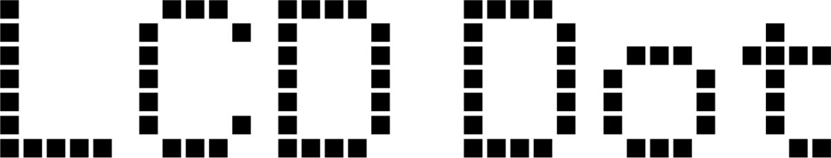 LCD Dot Font 1