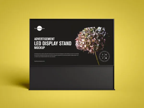 LED High Resolution Display Stand Mockup 1