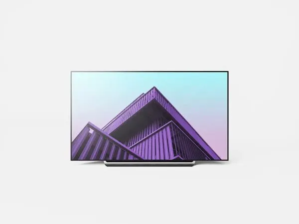 LG OLED 4K TV Mockup on a White Background 1