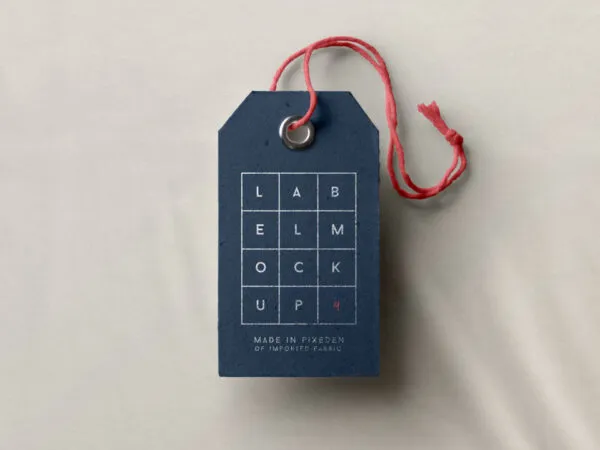 Label Brand Mockup with String 1