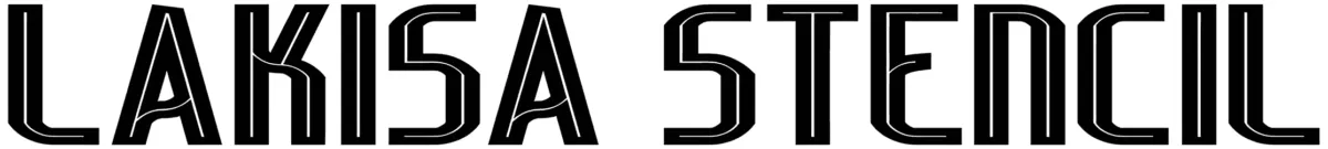 Lakisa Stencil Font 1