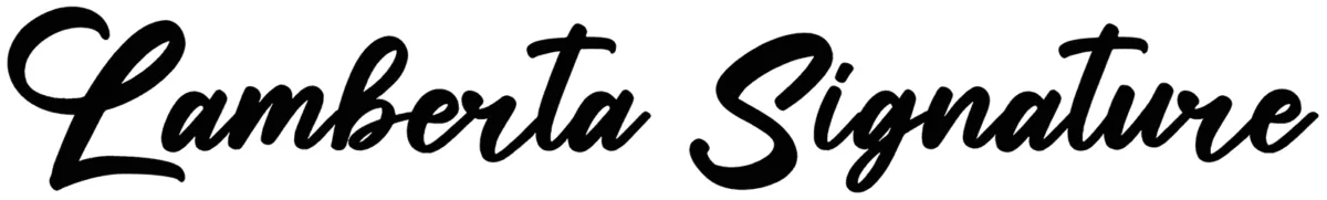 Lamberta Signature Font 1