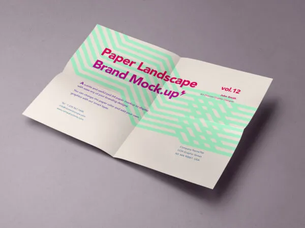 Landscape of a Paper Mockup 1