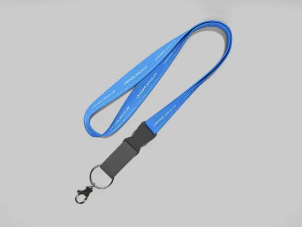 Lanyard with Metal Swivel Hook Mockup 1