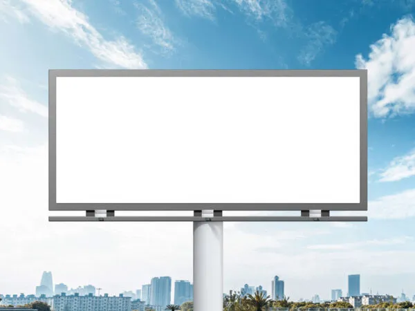 Large City Outdoor Billboard Mockup with a Sky Background 1