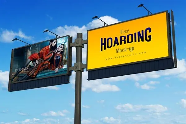 Large Frontlit Outdoor Hoarding Mockup 1