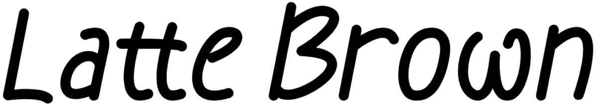 Latte Brown Font 1