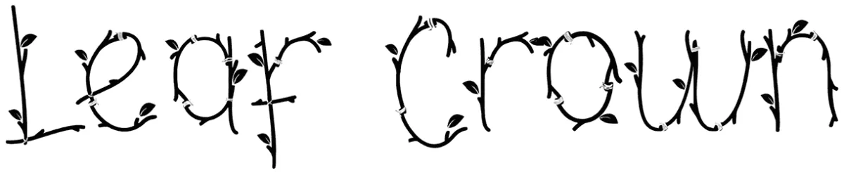Leaf Crown Font 1