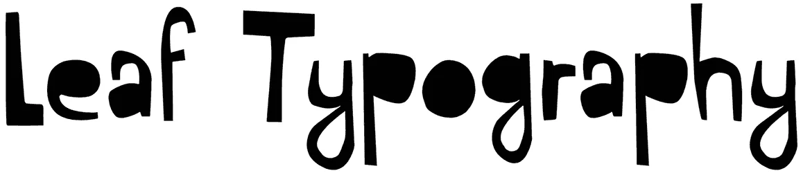 Leaf Typography Font 1