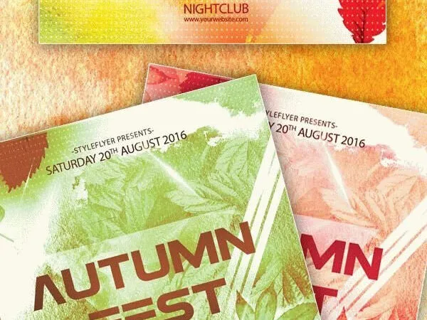 Leafy Autumn Fest Flyer Template 1