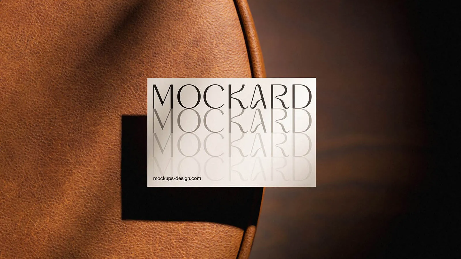 Leather Sofa Business Card Mockup Image 3 Designers Lab