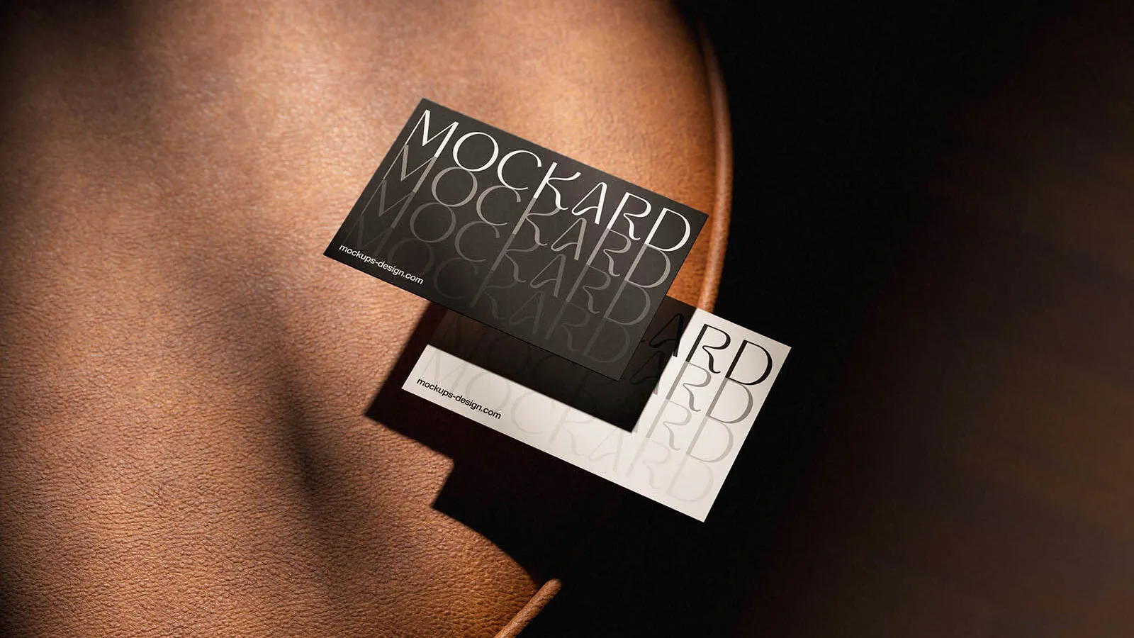 Leather Sofa Business Card Mockup Image 5 Designers Lab