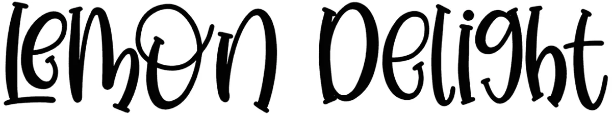 Lemon Delight Font 1