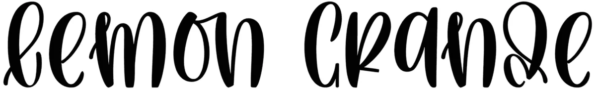 Lemon Grande Font 1