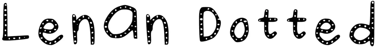Lenan Dotted Font 1