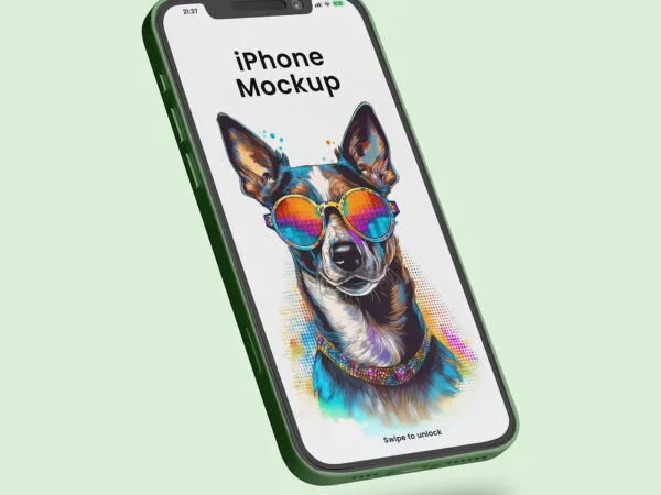 Levitating iPhone Mockup 1