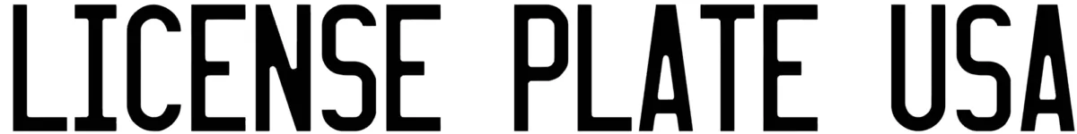 License Plate USA Font 1