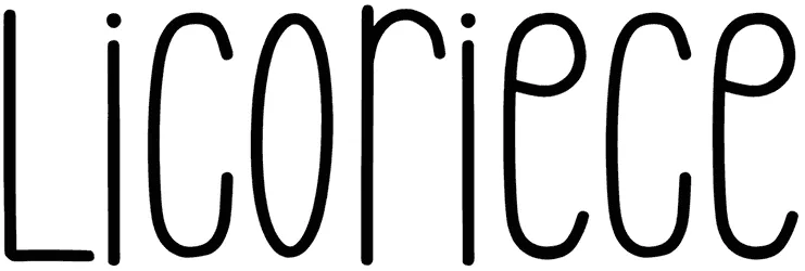 Licoriece Font 1