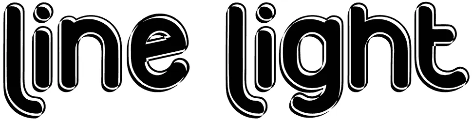 Line Light Font 1