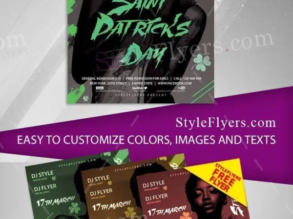 Lines Creative St. Patricks Day Flyer Template 1