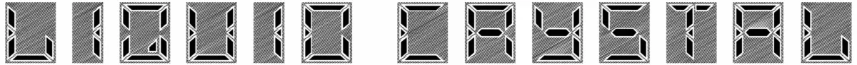 Liquid Crystal Font 1