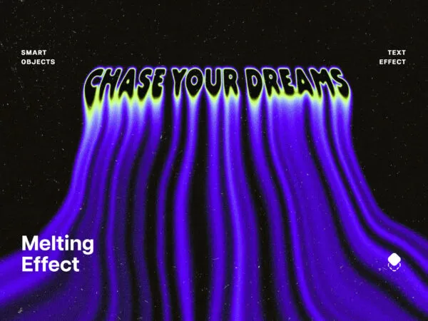 Liquid Melting Illusion Text Effect 1