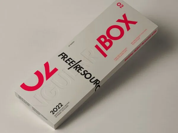 Long and Thin Rectangle Packaging Box Mockup 1