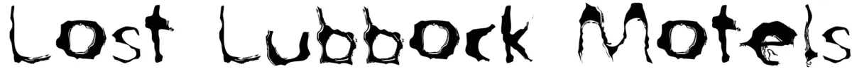 Lost Lubbock Motels Font 1