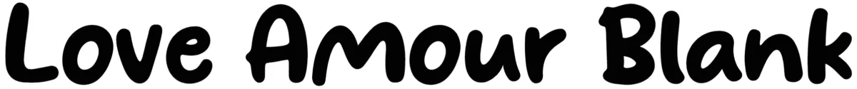 Love Amour Blank Font 1