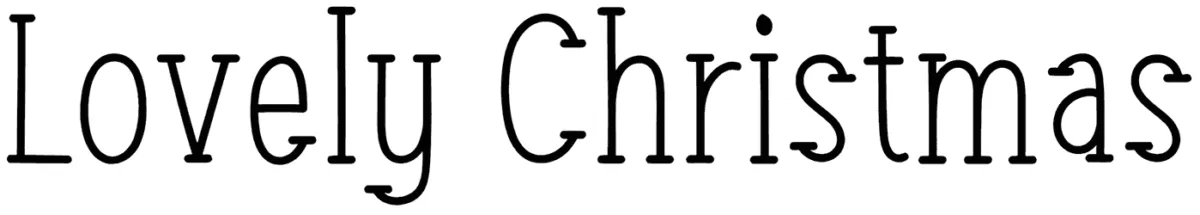 Lovely Christmas Font 1