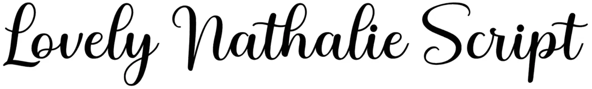 Lovely Nathalie Script Font 1