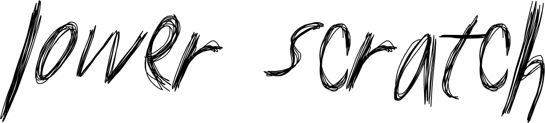Lower Scratch Font 1