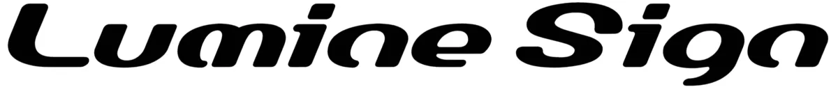 Lumine Sign Font 1