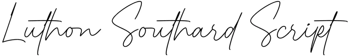Luthon Southard Script Font 1