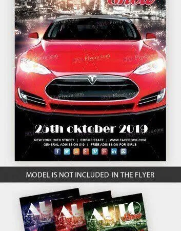 Luxurious Auto Show Flyer Template 1