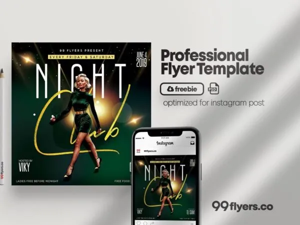 Luxurious Dark Green Fashion Show Instagram Banner Template 1