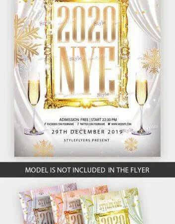 Luxurious New Year Party Flyer Template 1