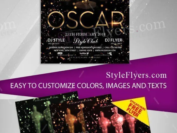 Luxurious Oscar Flyer Template 1