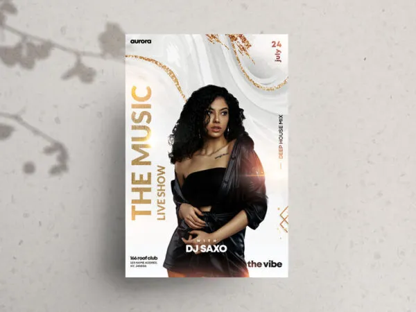 Luxury Nightclub and Live Show Flyer Template 1