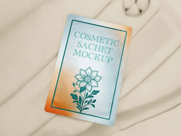 Lying Cosmetic Sachet Mockup 1