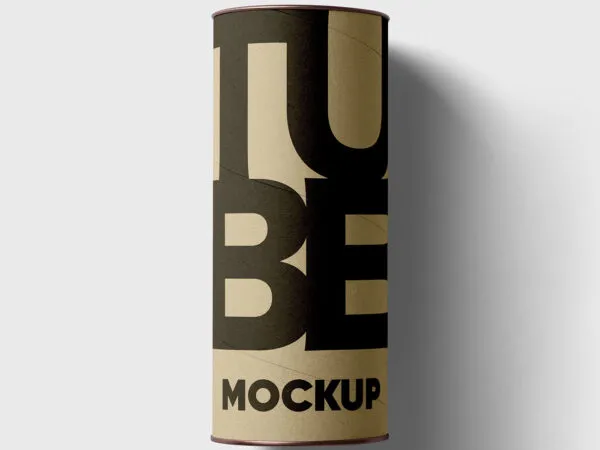 Lying Tube Box Mockup 1