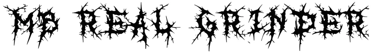MB Real Grinder Font 1