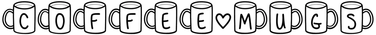 MF Coffee Mugs Font 1